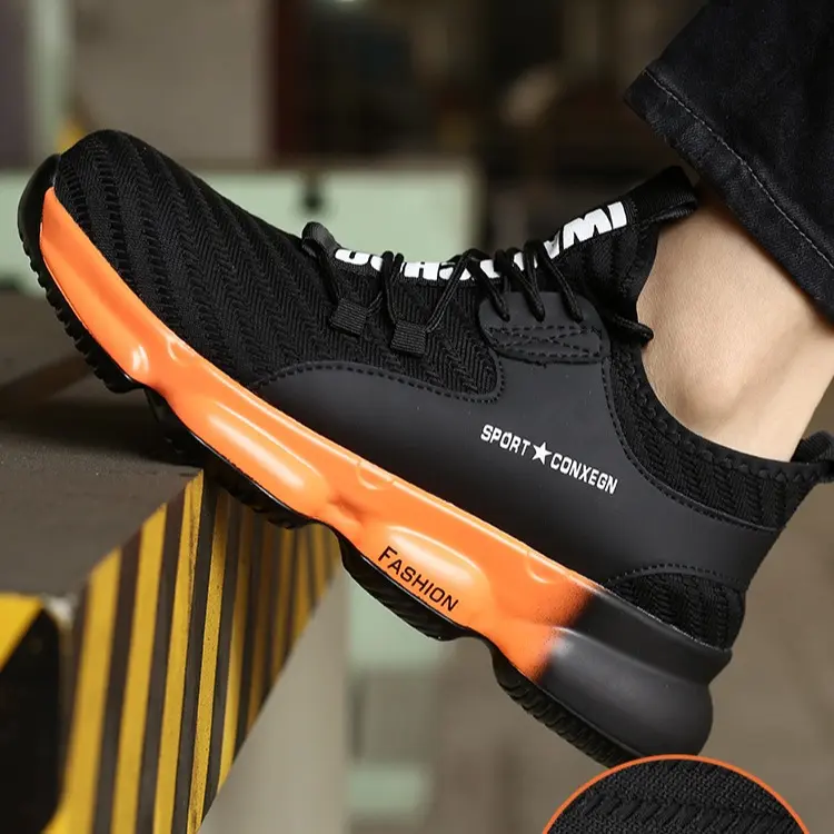 Sepatu Kerja Safety Pria Shoes Cowok Ujung Besi Baja  Model Boots Casual Sneakers  High Quality Premium Waterproof 8