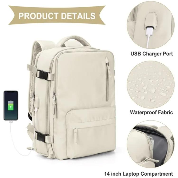 Ba lô du lịch Mang theo túi đựng đồ cá nhân cho chuyến bay được phê duyệt, Vali hành lý cầm tay 35L Túi cuối tuần chống nước cho nam nữ 1
