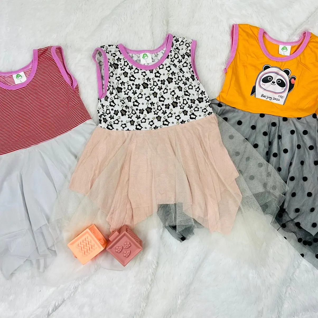 random dress tile anak perempuan