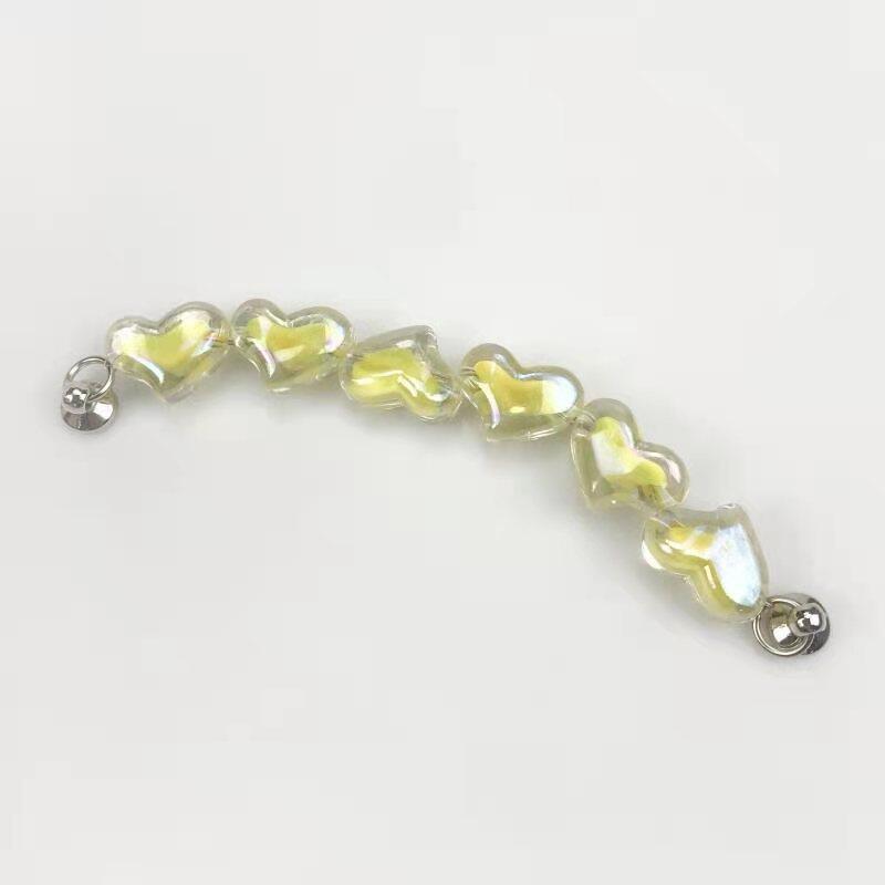 Product Introduction of Jibbitz Charms Shoes Decoration Accessories Shoes Light Color 13cm Pearl Chain Acrylic Star Chain Button for Hole Rubber Shoes 23