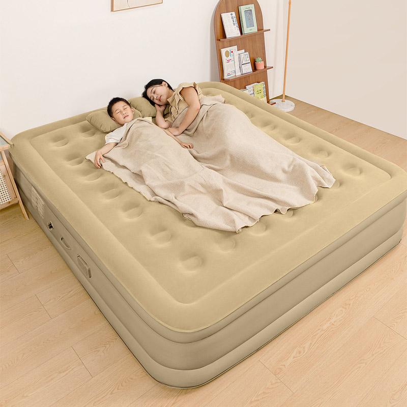 DECROOM Nệm Hơi Nệm bơm hơi tự động,Nệm Hơi Gấp Gọn Giường Bơm Hơi 1/2/3 Người,Quà Máy Bơm Điện+Gối Nam Bi Đồng Túi,