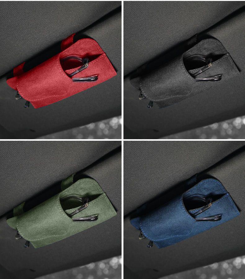 Product Introduction of Sun Visor Storage Multifunctional Fashion Car Glasses Case Car Sunglasses Clip for Car Invisible Glasses Clip 4