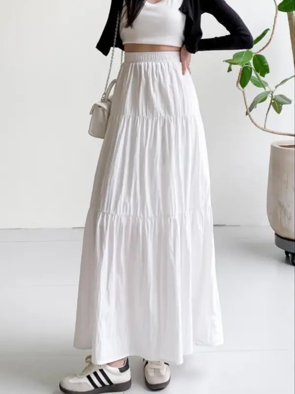 Women's Plain Skirt, Casual Fashion Skirt for Daily Wear, Ladies Bottoms for All Seasons 7