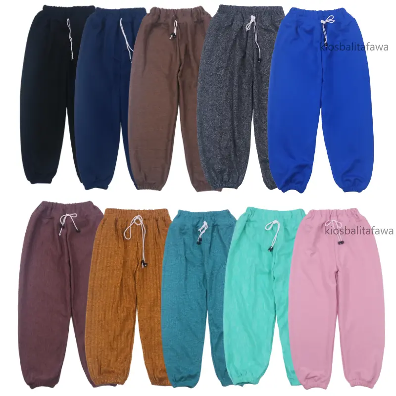 (UNIVERSAL) Jogger Molliy Uk 1-12 Tahun / Celana Jogger Panjang Anak Laki Laki Perempuan Polos Import