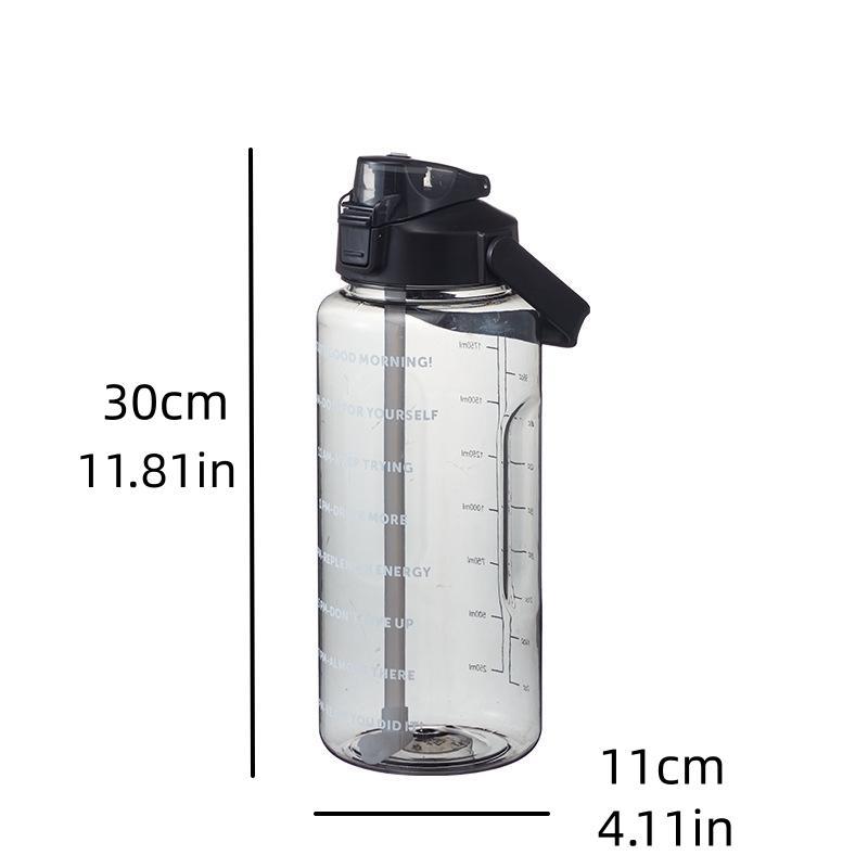 Drinking Water Bottle with Lid, 1 Count Sporty Design Hydration Sports Outdoor Camping Travel, Tumbler Cup, Water Bottles 1