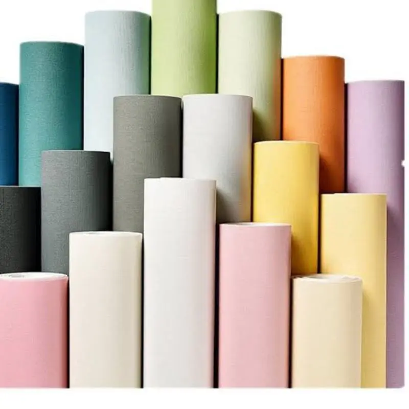 PROMO - WALLPAPER STICKER DINDING MOTIF POLOS PASTEL WALLSTICKER KAMAR TIDUR AESTHETIC PREMIUM QUALITY BEST SELLER !! Kertas Pvc 0