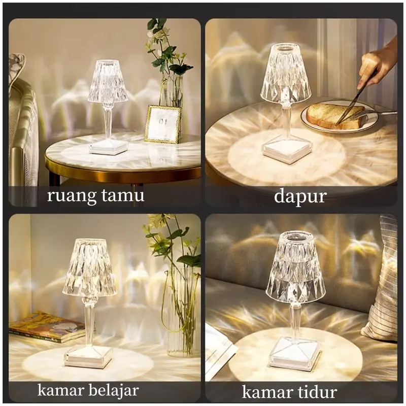 Lampu crystal/lampu suasana /lampu tidur anak/lampu yang dapat diatur warna/lampu hadiah/lampu yang bagus dan cantik/lampu bintang langit Kamar 6