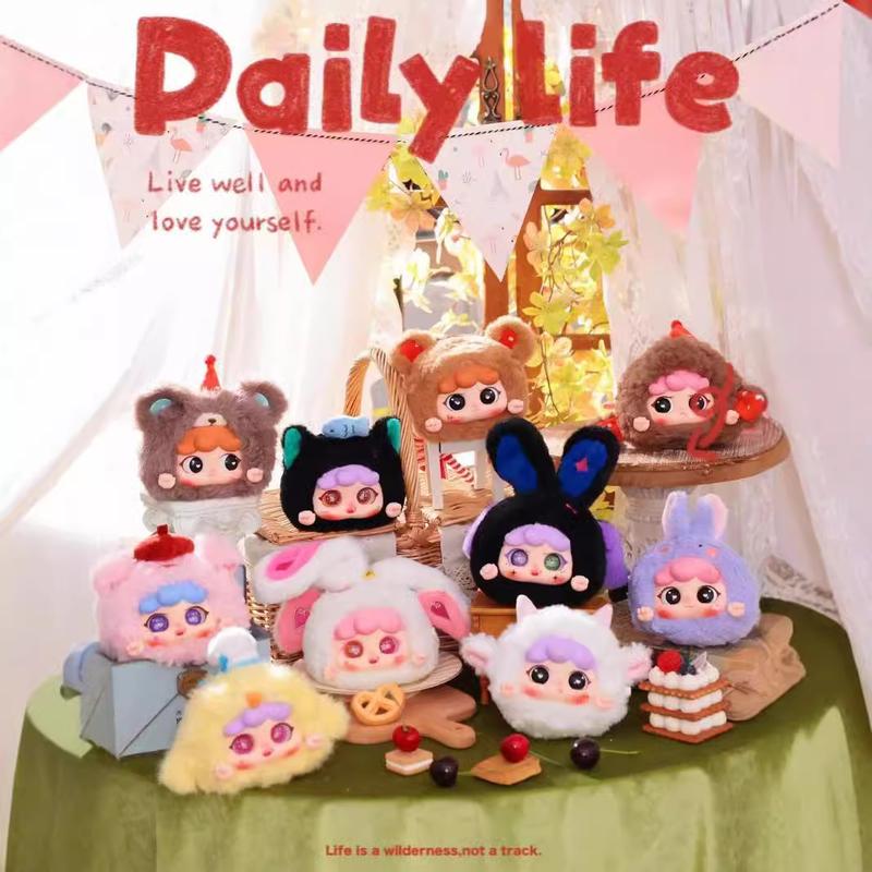 Chủ Đề Bữa Tiệc Động Vật Nhồi Bông, Đồ Chơi Hộp Mù Migo, Búp Bê Túi Khóa Kéo, Mặt Dây Chuyền, Quà Tặng Toy