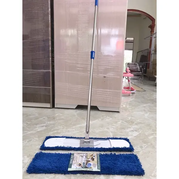 Chổi lau nhà công nghiệp 60cmx15cm chính hãng, Đầu chổi xoay 360 độ, Tấm lau san hô có thể tháo rời, Lau sạch và nhanh 4