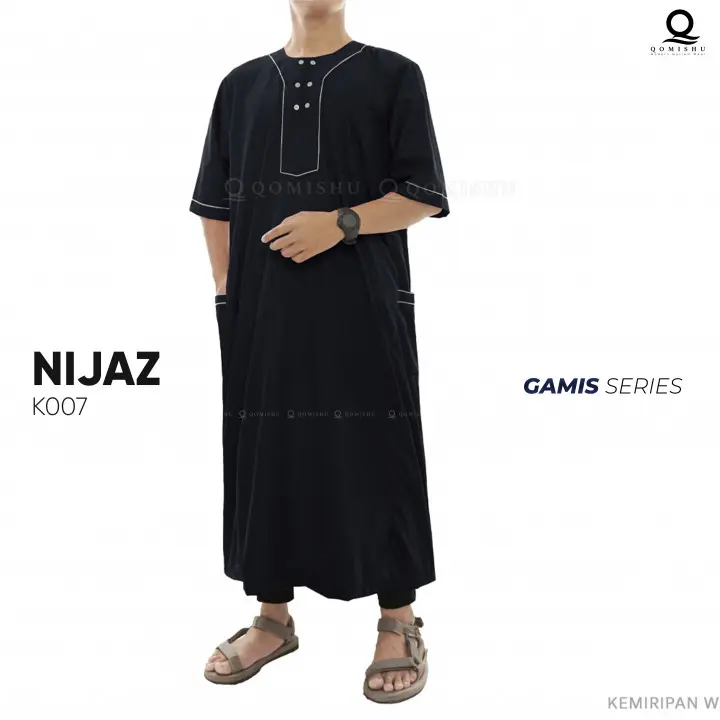 GAMIS PRIA/JUBAH PRIA/JUBAH PRIA LENGAN PENDEK/JUBAH PREMIUM/NIJAZ