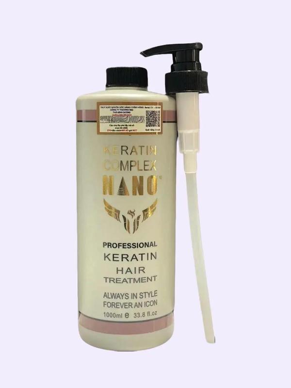 Keratin comlex nano phục hồi tóc chai màu xám nắp đen kèm vòi mới 1000ml Chăm Sóc Tóc Nữ Women phục hồi tóc chuyên sâu Trên Mọi Nền Tóc .