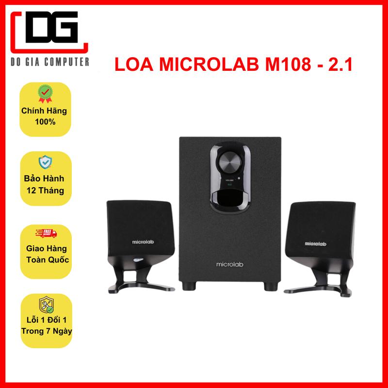 LOA MICROLAB M108 - 2.1 -  Loa vi tính giá rẻ - Bảo hành 12 tháng Củ Loa Nghe Nhạc