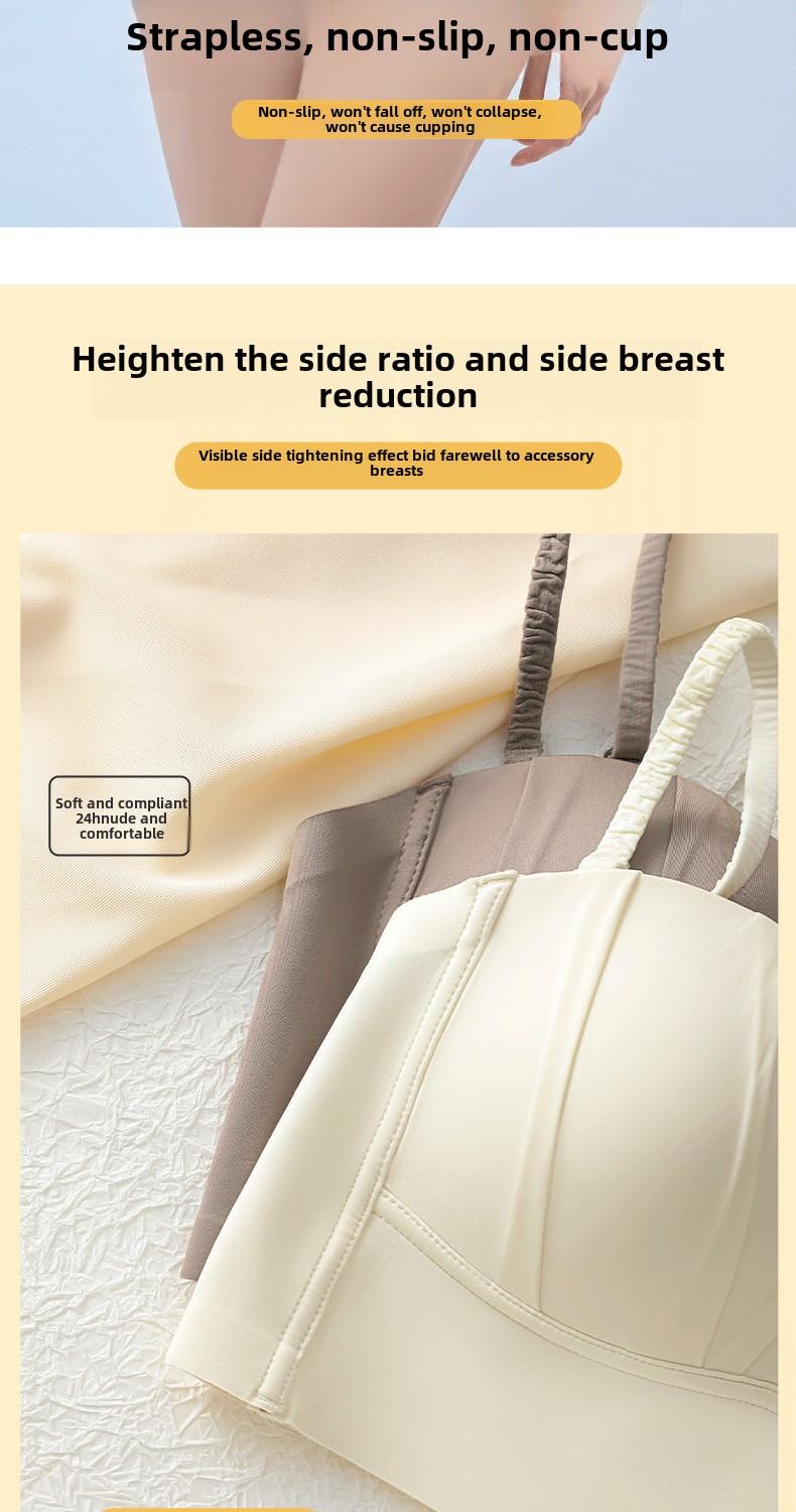 Product Introduction of YIBEIKA Women Summer Thin Style Big Breasts Look Small Breasts Anti-glare Seamless Sexy Bra 39