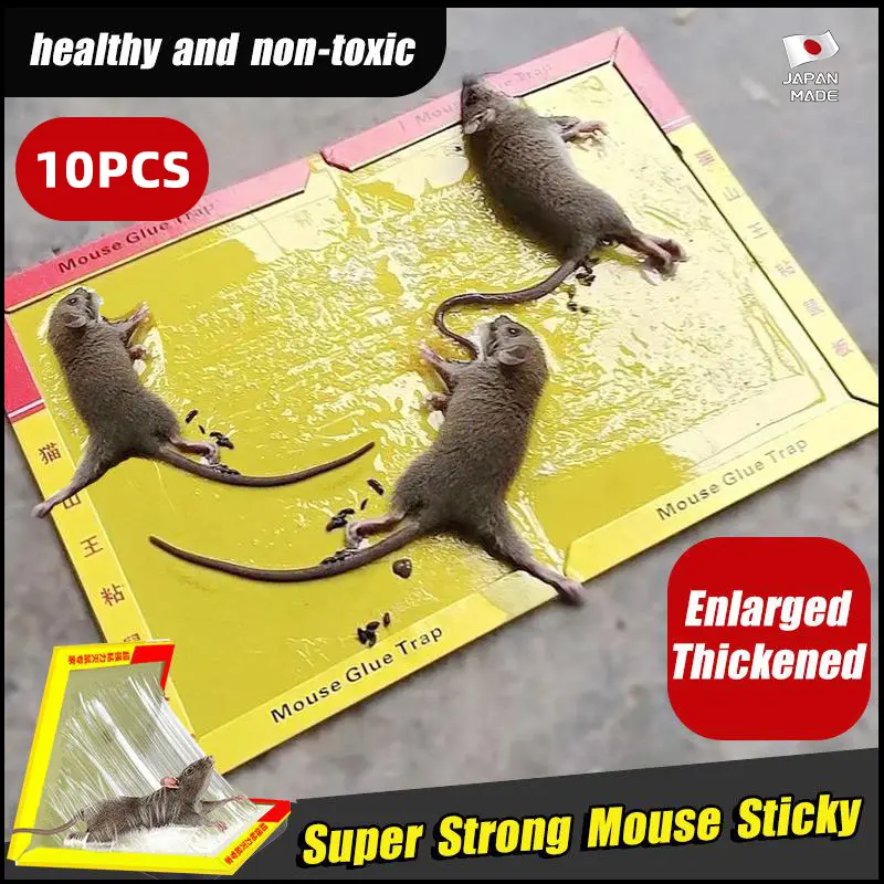 10PCS ( Super Strong Adhesion)  Mouse & Rat Trap Glue Board Sticky mouse board glue trap Mouse Sticky Board Bait Traps