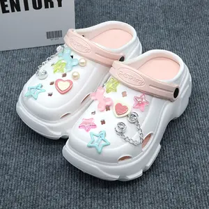 Sepatu  Anak Perempuan Tebal 5,5CM Anti Selip Sandal Anak Perempuan EVA Sepatu Pantai Bayi Perempuan