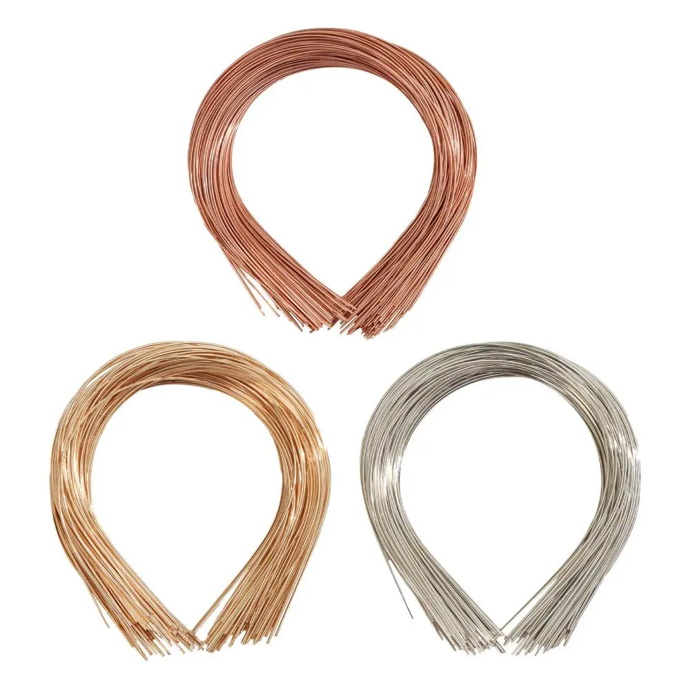 50Pcs Plain Metal Headbands for Crafts Hair Holder Handmade Bulk for Men Women Hair Accessory Blank Headbands for Crafting