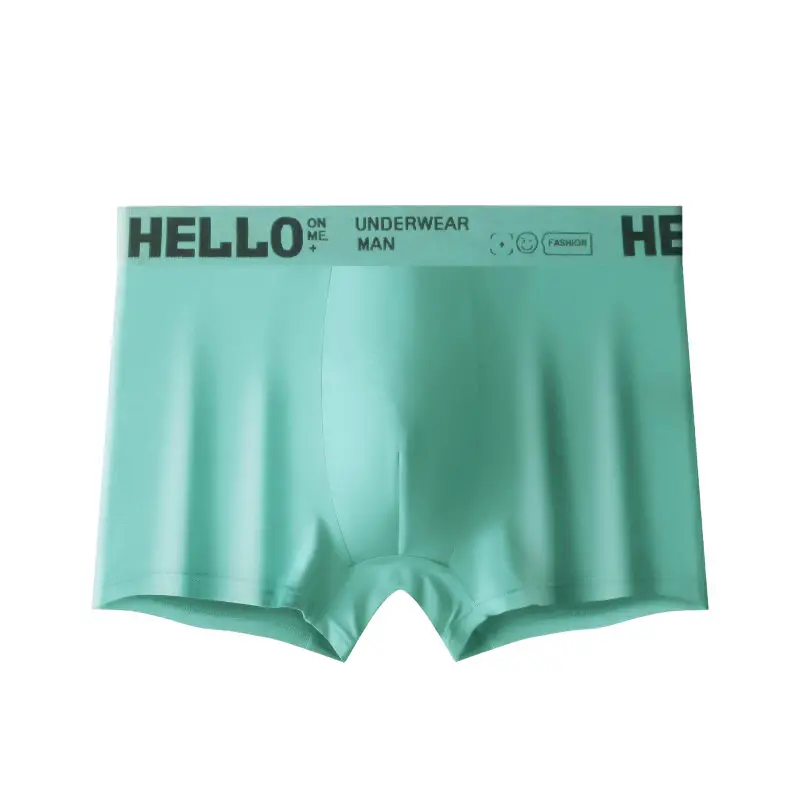Men's Underwear Ice Silk Men's Boxer Shorts Cotton Antibacterial Youth Sports plus Size Boxer Shorts Delivery
