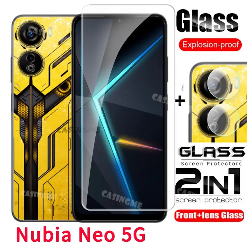 Bảo Vệ Màn Hình 2 Trong 1, Phim Nubia Neo 5G, Kính Cường Lực Che Phủ Toàn Bộ Cho Nubia Neo Nubia Aneo 5G Nubia Eo 5G 2023, Phim Trước, Ống Kính Sau 0