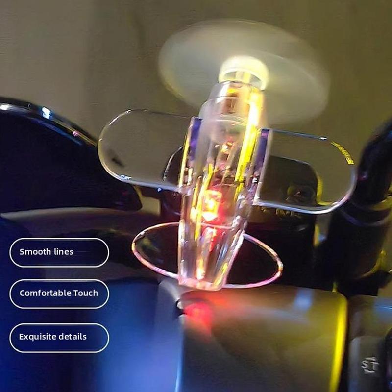 Máy bay Nhỏ phát sáng, năng lượng gió, xe đạp Điện trang trí mũ bảo hiểm máy bay Nhỏ LED, thích hợp cho xe máy, trang trí