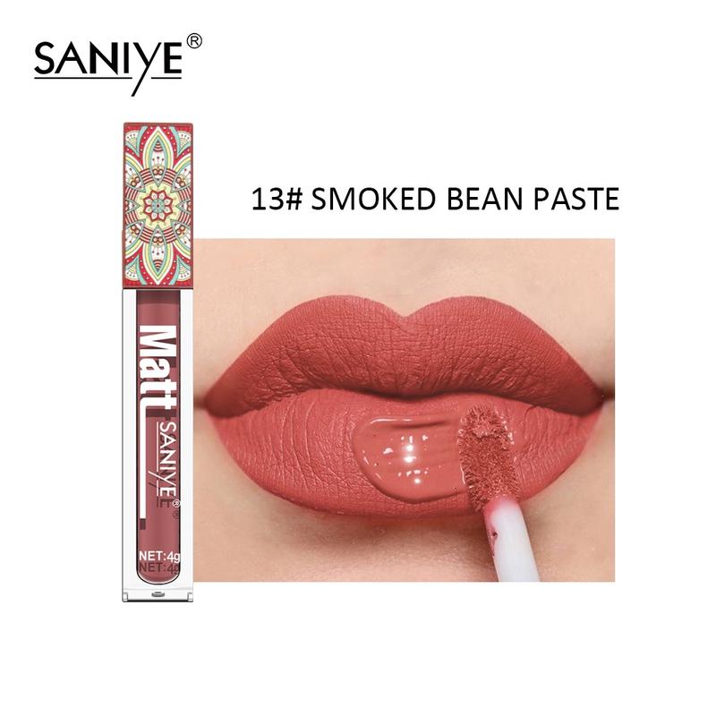SANIYE Lip Matte Non Stick Lip Gloss Waterproof BPOM | Lipstick Lipcream Tahan Lama 3