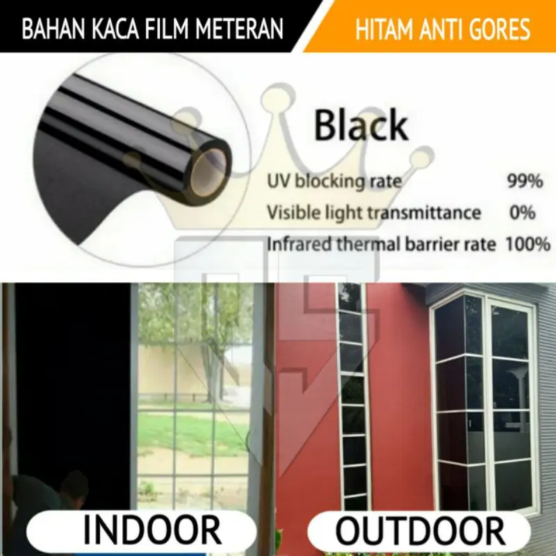 KACA FILM MOBIL ONE WAY SILVER CERMIN SPARTA PREMIUM SUN PROTECTOR BISA UNTUK KACA JENDELA RUMAH 2