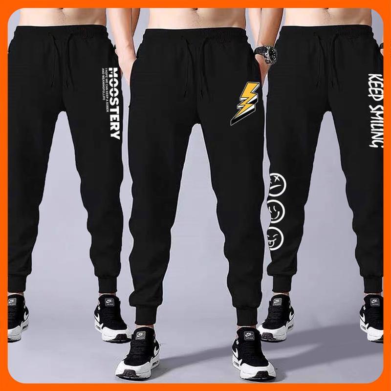 Quần Jogger Nỉ UNISEX Nam Nữ Lưng thun có dây rút - Quần jogger ống bo chân In logo nhỏ phong cách Form 40-70Kg