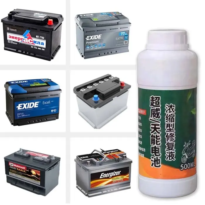 500ml  Cairan Baterai Perbaikan Baterai Cairan Baterai Solusi Air Untuk Aki Mobil Dan Aki Motor Baterai Activator Air Baterai Universal Air Batre 1