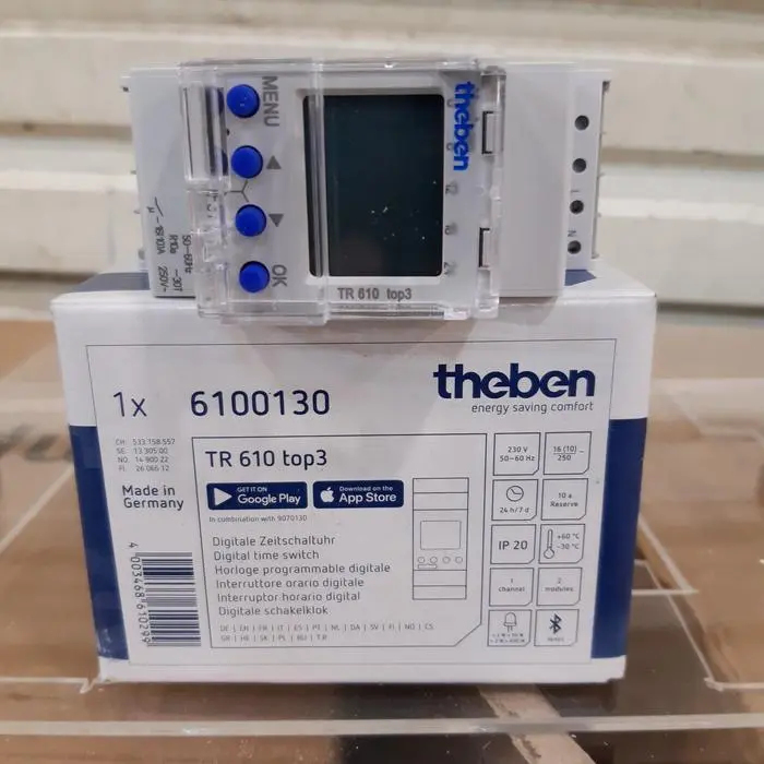 Timer digital theben TR 610 top 3 220vac made in germany