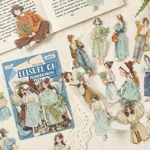 Comfortable Life Series Sticker Pack Material Sticker Pack Stickers Dekorasi Binder Scrapbook Jurnal Stiker DIY Stiker Vintage