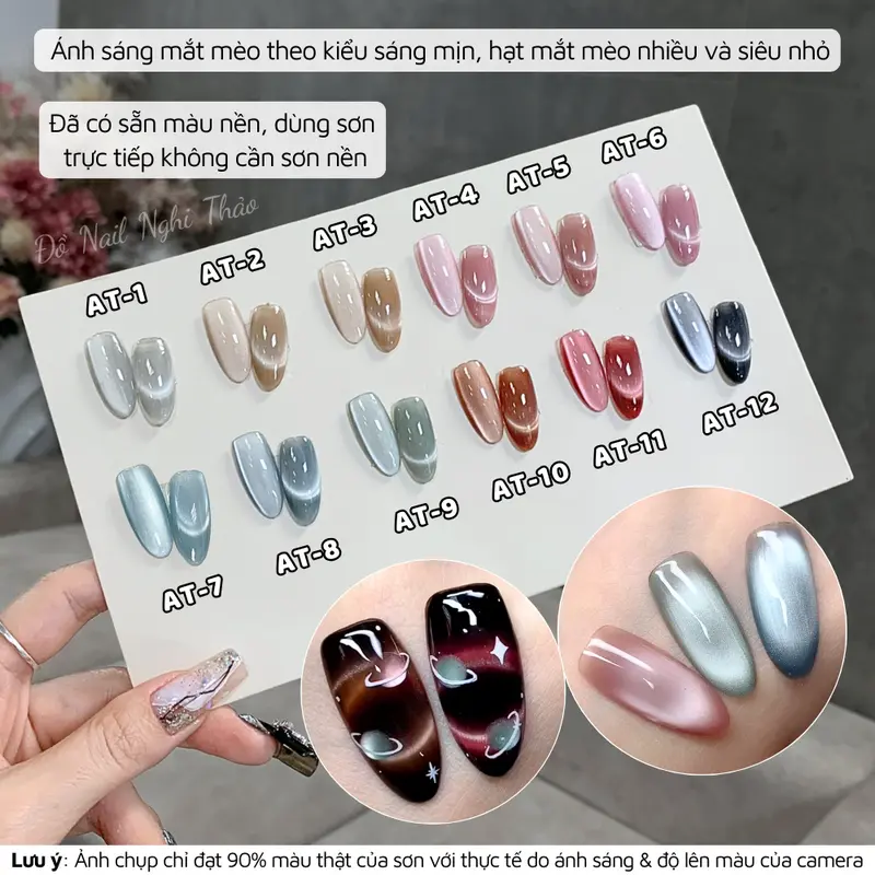 Sơn gel mắt mèo ánh trăng cực quang RAMYLA 6