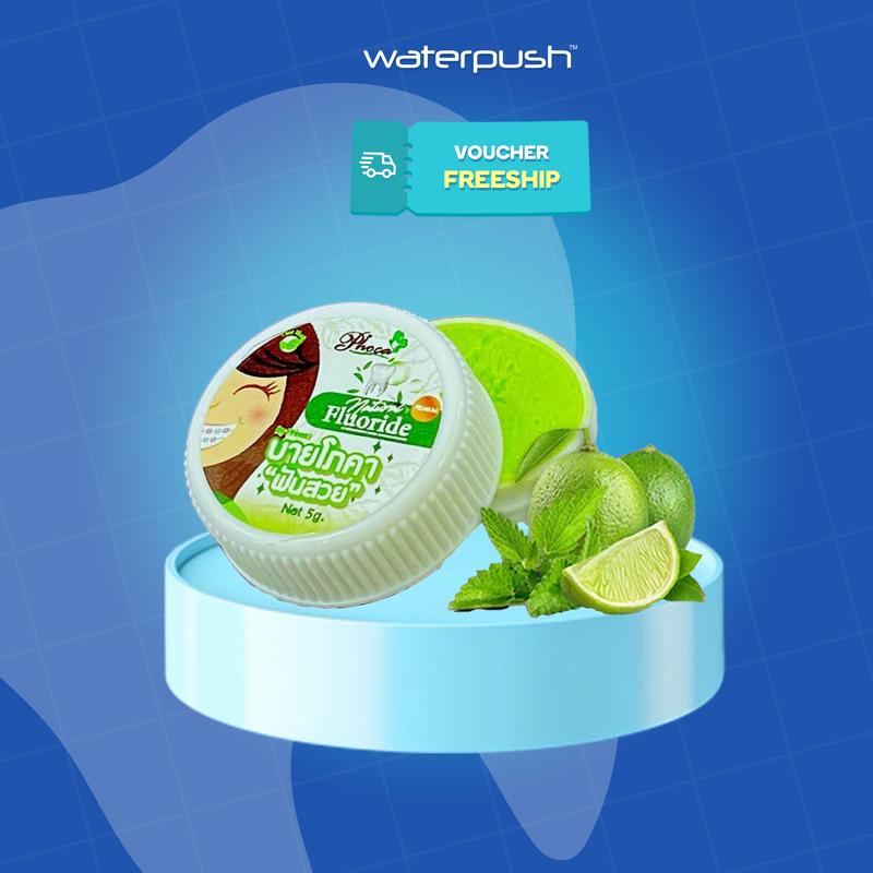 Kem đánh răng thảo dược BY PHOCA Thái Lan 5g giúp răng trắng sáng, hơi thở thơm mát