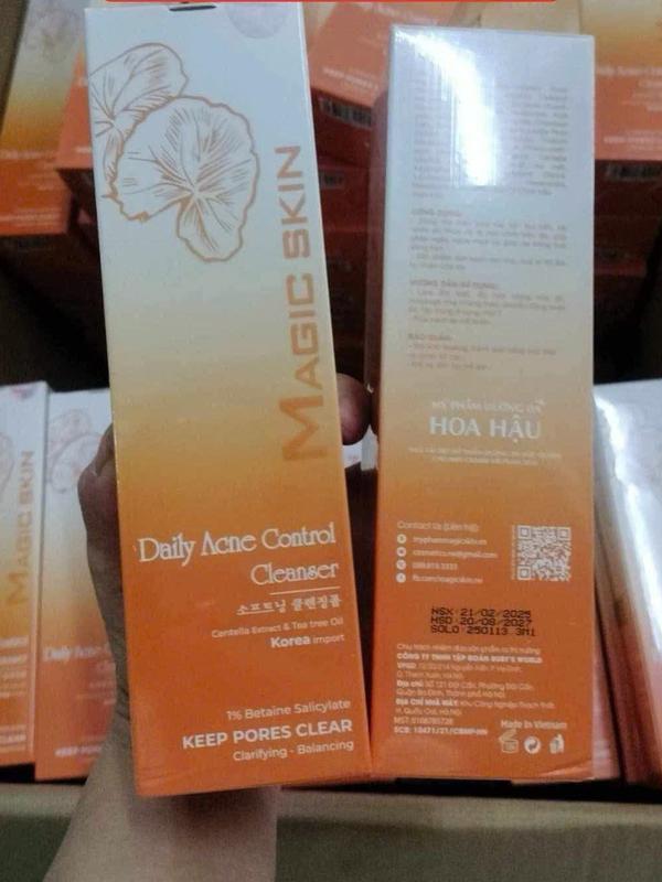  Sữa rửa mặt ngừa mụn rau má   Mẫu mới   Magic skin 