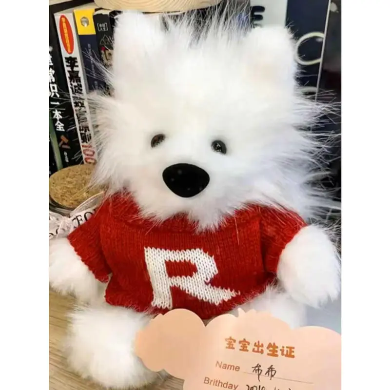 Búp Bê Nhồi Bông Chó Samoyed, Thủ Công Tự Làm, Vật Liệu Tự Làm, Túi Vật Liệu, Phong Cách Hoạt Hình, Búp Bê Cún chó Con Dễ Thương Thú Nhồi Bông Thú Bông Toy Đồ Chơi Phát Nhạc 2
