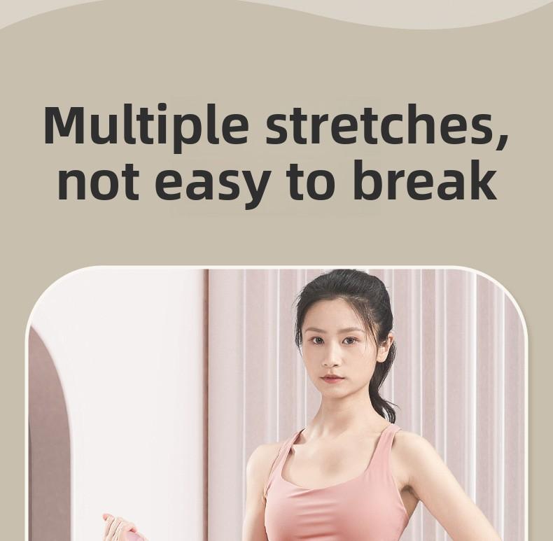 Product Introduction of 8-Shape Resistance Band for Women, Adjustable Back Stretching, Shoulder Beauty, Detachable, Home Fitness Yoga Stretching, Adjustable Resistance Elastic Band 7