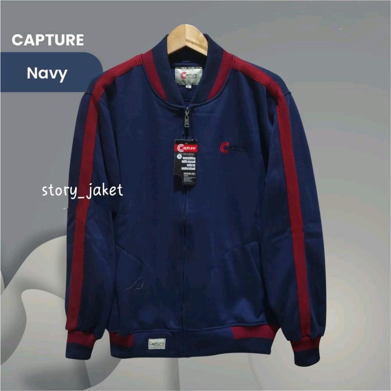 Jaket Bomber Kerah Resleting Versity Premium / Sweater Zipper Krah Distro Pria Wanita Baseball Fleece Lembut Panjang 5