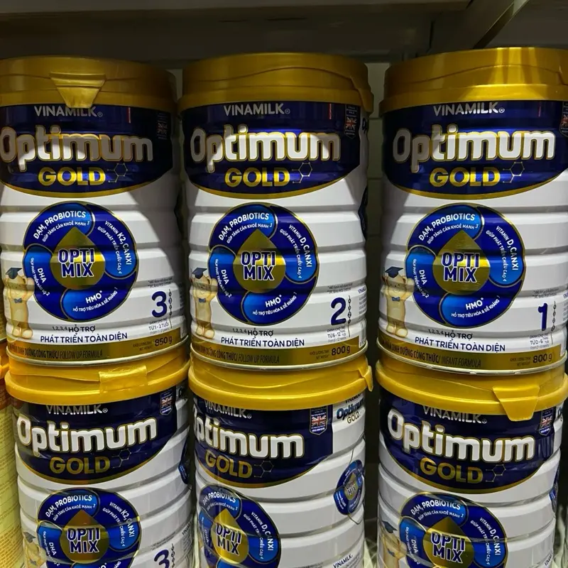 Sữa bột Optimum Gold 1,2,3,4 - Sữa công thức giúp Tăng cân, cao hơn.