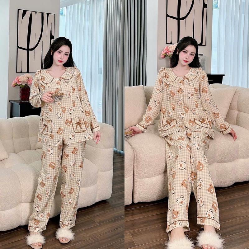 Bộ đồ bầu và sau sinh chất đũi thái cổ bèo mềm mịn thoáng mát Free Size 45-70kg dành cho mẹ bầu