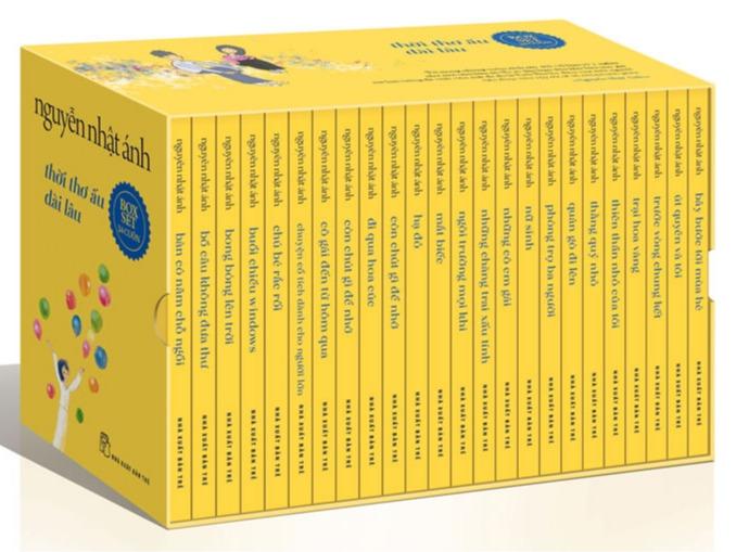 Sách - Nguyễn Nhật Ánh - Boxset 24 Cuốn Thời Thơ Ấu Dài Lâu - Phiên Bản Vàng Ấm…