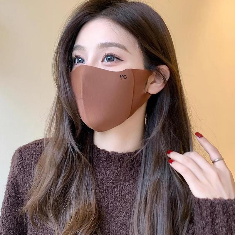 Product Introduction of 1 Pc Warm Windproof Mask Winter Women Men Solid Color Outdoor Adjustable Face Mask Sunscreen Cycling Running Mask Fashion Accessories 32