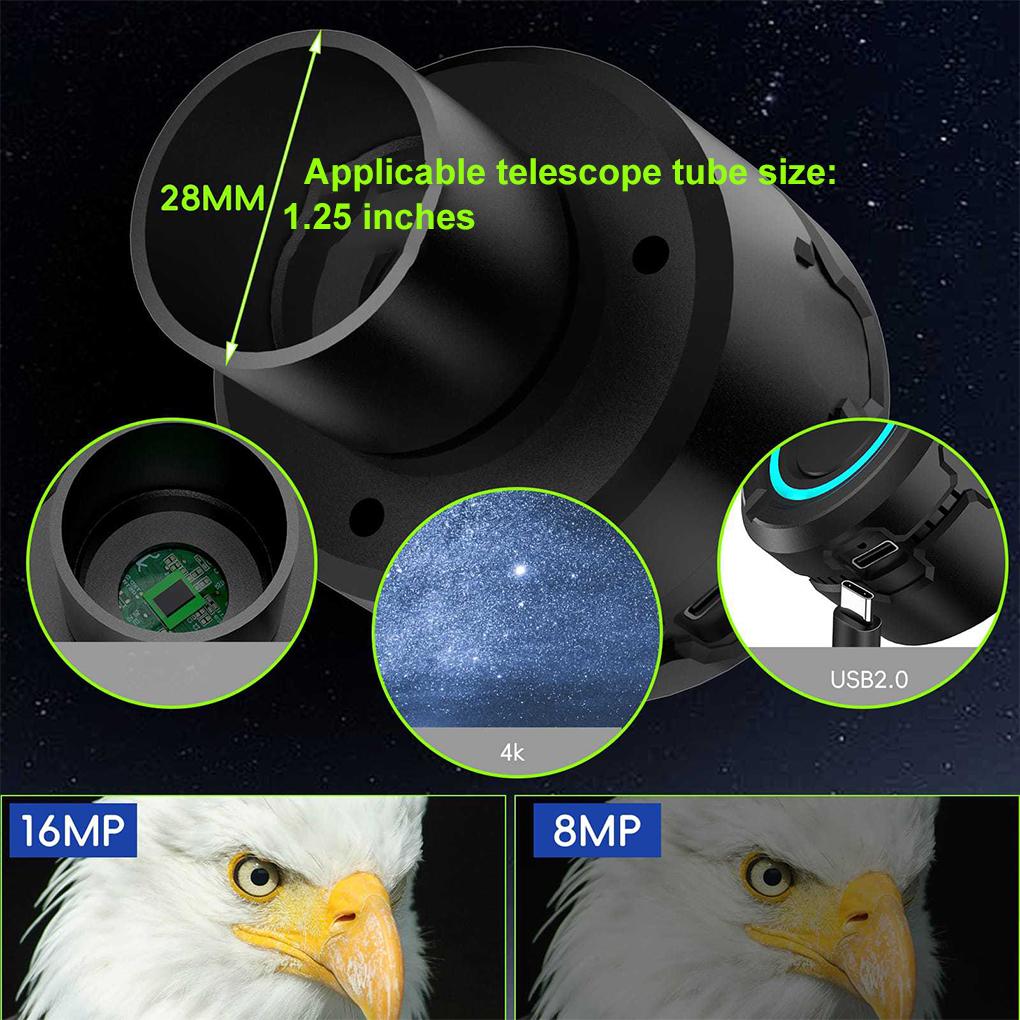 Smart Astronomical Telescope WIFI 4K HD Electronic Eyepiece 5 Megapixel Full Colour Birdwatching Mirror ABS Mobile Viewing - Image 4