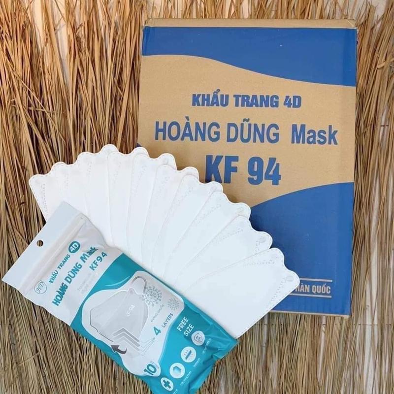 [Quà tặng không bán] Khẩu trang y tế Bio-acimin 4D KF94/ Ami 5D 4 lớp có giấy lọc kháng khuẩn, chống bụi mịn gói 10 chiếc 3