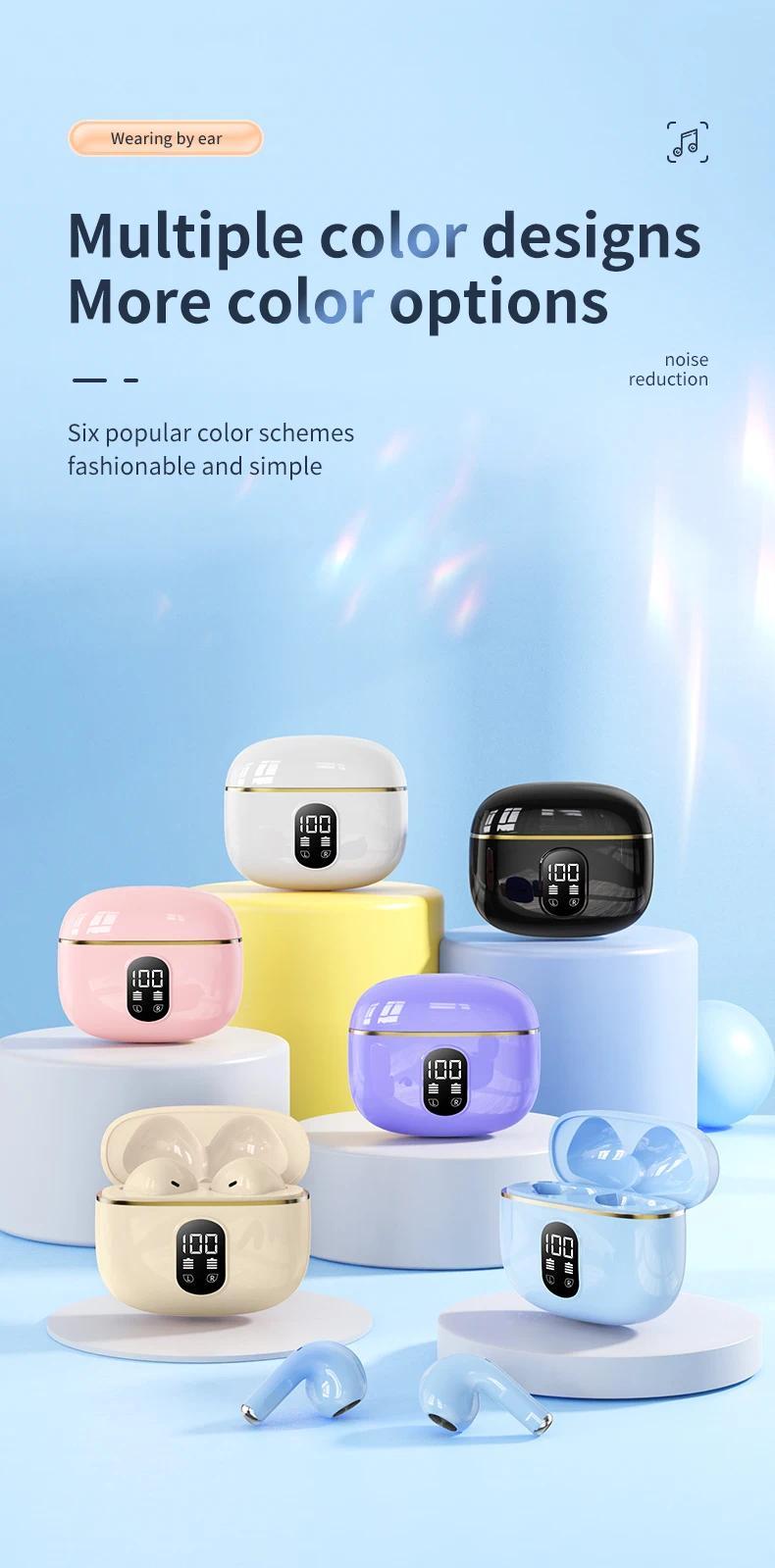 Product Introduction of X87 wireless headphones touch control gaming headsets bt5.3 earphones HiFi stereo noise reduction waterproof earbuds with mic 21