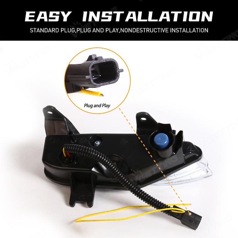Product Introduction of Car Front Bumper Fog Lamp Daytime Running Light DRL with turn Signal Lamp For Infiniti Q50 Q50S Sport Model 2014 2015 2016 2017 2018 2019 2020 24