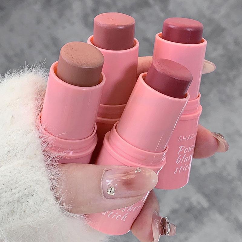 Product Introduction of Natural Cheek Blush Stick Moisturizing Blusher Balm Blush Waterproof Sticks Peach Nourish Contour Eyeshadow Rouge Blush Makeup 10