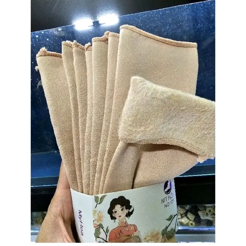 gia sỉ set 5 đôi vớ lót lông cừu ủ kem, chống nắng xỏ ngón Minh anh Home 8