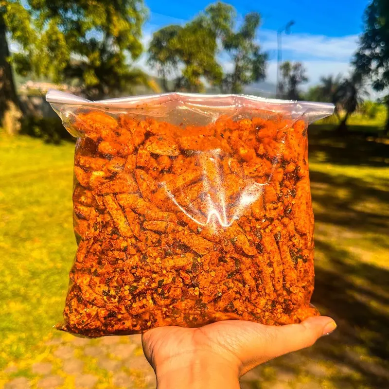 (FLASH SALE) BASRENG PEDAS DAUN JERUK 1kg Spices cemilan  basreng 0