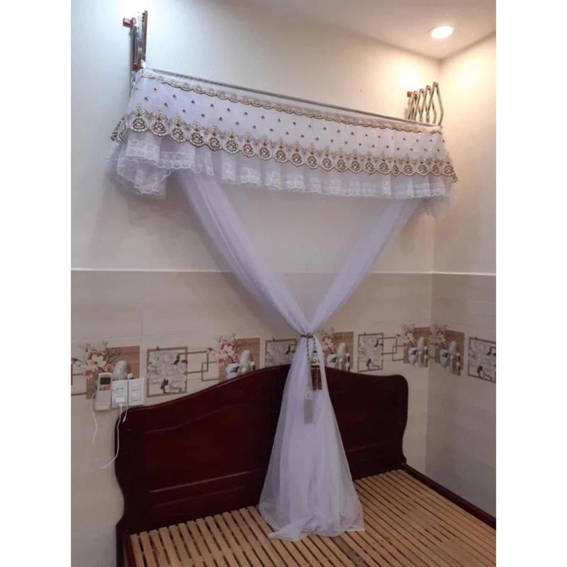 (TRỌN BỘ) Màn Khung Xếp Gọn , TIẾN ĐẠT Bảo Hành KHUNG 12 Tháng, Tặng Kèm Vít Nở , Nơ Buộc, Vải Tuyn Cao Cấp, KHUNG CHẮC CHẮN 4
