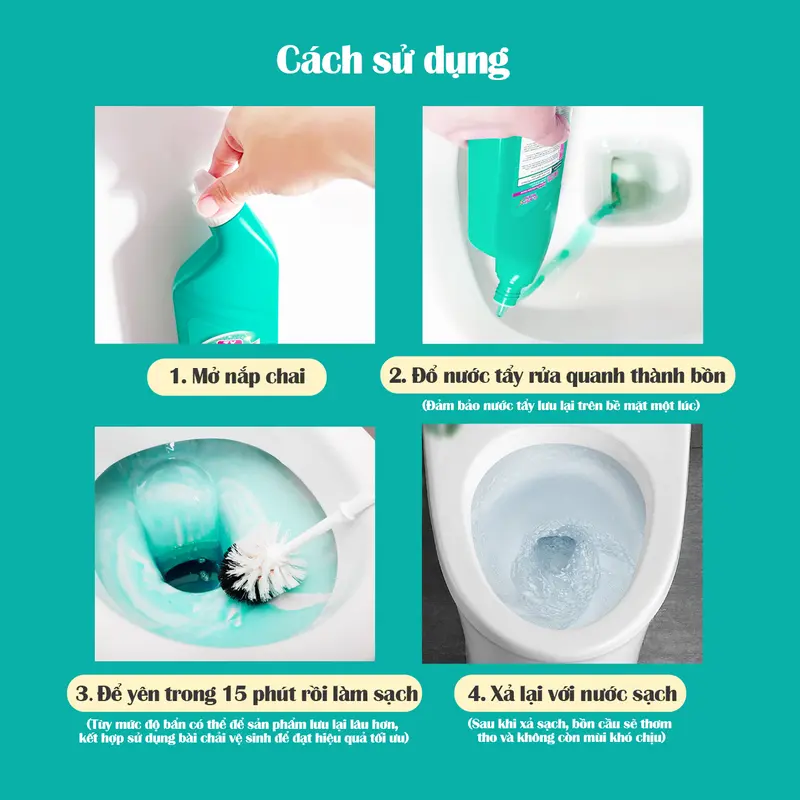 [MUA 1 TẶNG 2] Nước tẩy bồn cầu Flashman - Làm sạch hiệu quả - Diệt khuẩn - Khử mùi khó chịu (500g / 1 chai) 7