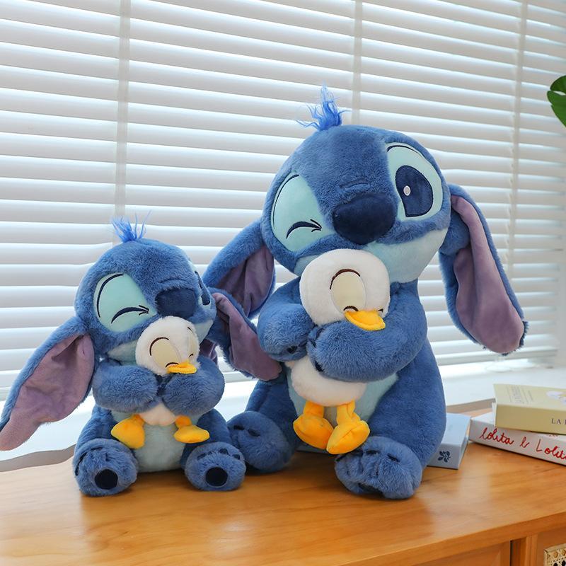Gấu Bông Stitch Ôm Vịt Đồ Chơi Dễ Thương Đáng Yêu Mềm Mịn Cao Cấp Thú Nhồi Bông Toy Thú Bông