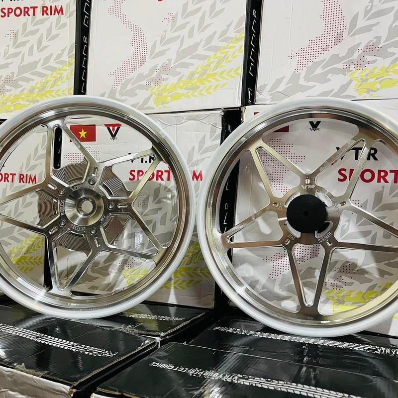 Mâm CNC Crom Mẫu Ngôi Sao Xe Vision, Vario, Click, AB